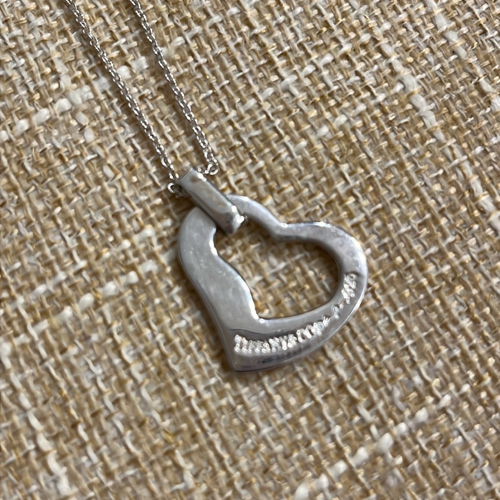 Heart necklace with Tiffany&Co engraving